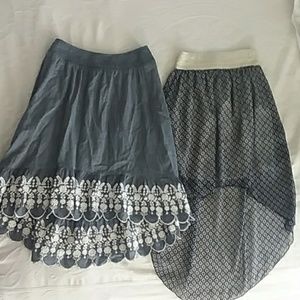 BUNDLE of 2 girls skirts